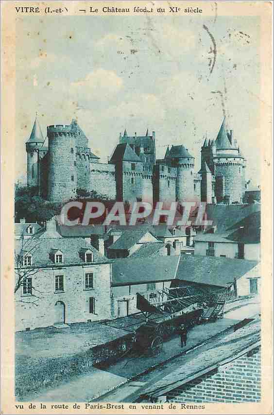 CPA Vitre - Le Chateau feodal du XIe siecle