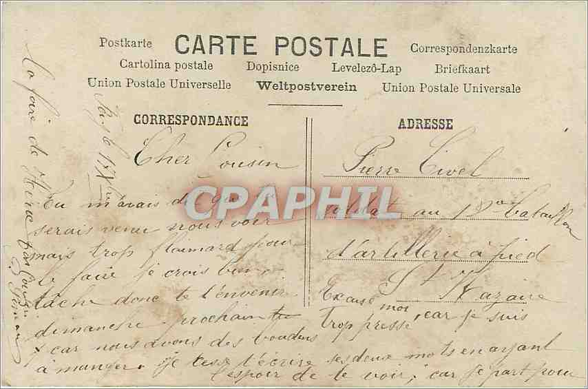 CPA Mon Pays avant tout! Soldat Militaria — Rückseite
