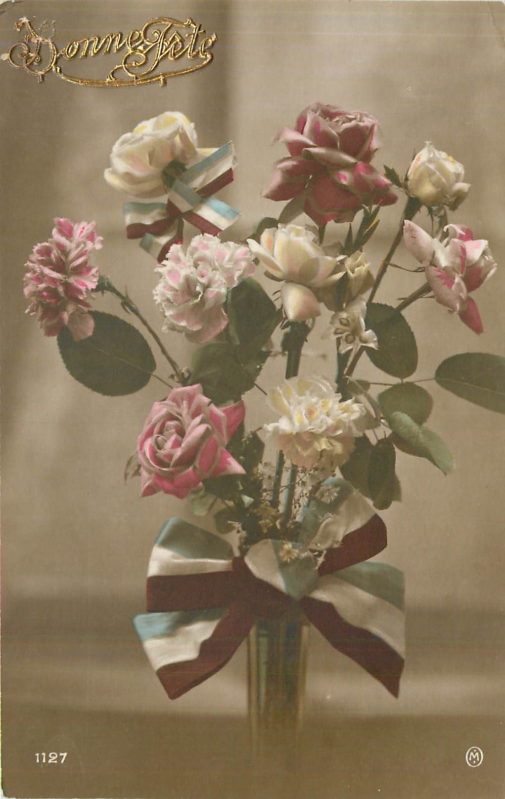 CPA Bonne Fete Fleurs