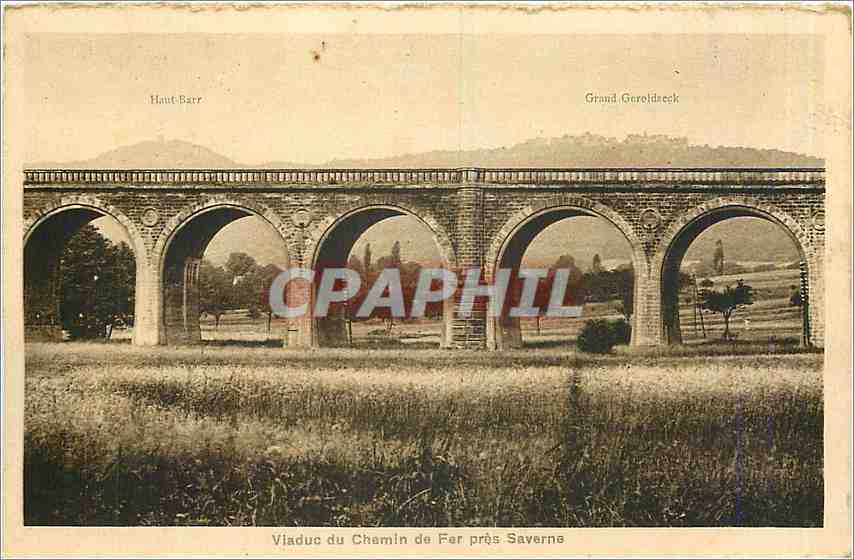 CPA Viaduc du Chemin de Fer pres Saverne