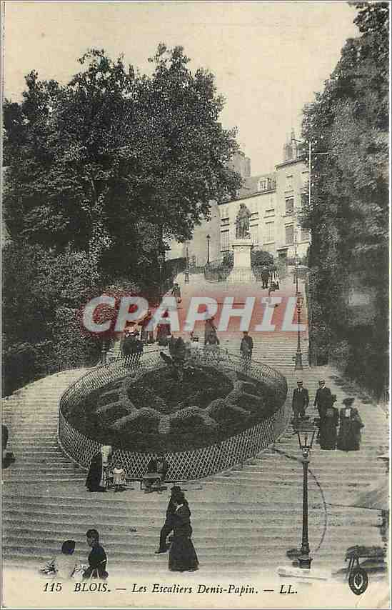 CPA Blois - Les Escaliers Denis-Papin