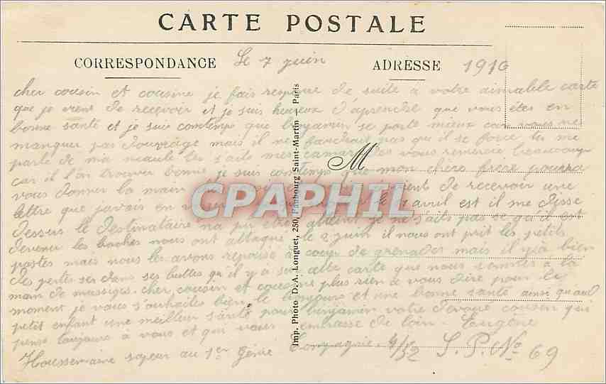CPA La Guerre en Champagne Vue d'ensemble de la ''Main de Massiges'' Militaria — Rückseite