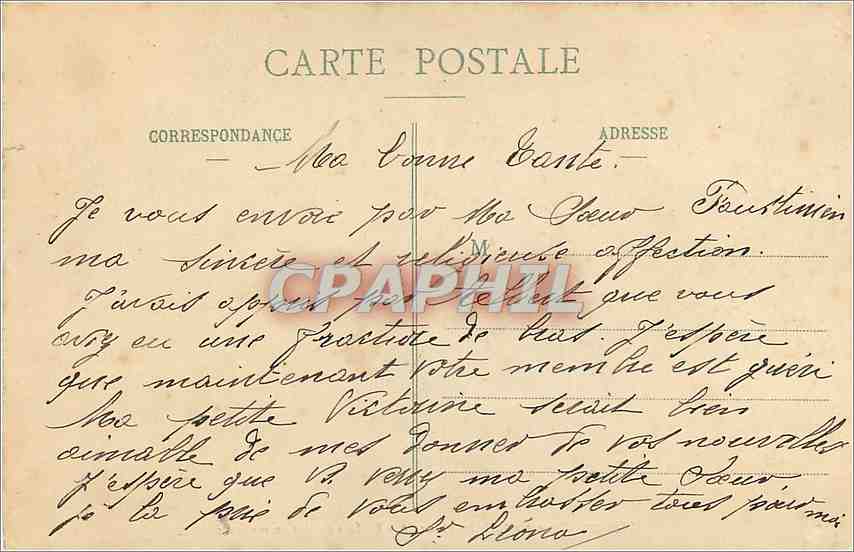 CPA Maison-Mere de la Misericorde - Edifices de la Communaute — Rückseite
