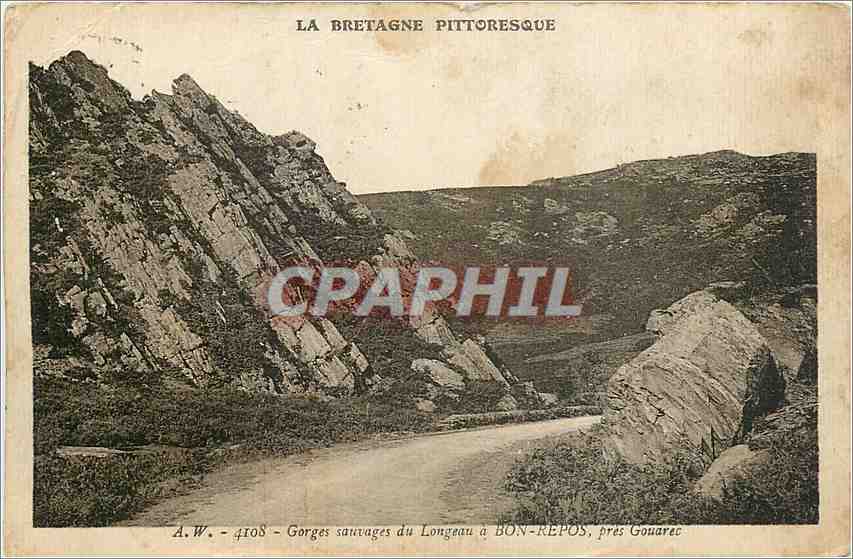 CPA Gorges sauvages du Longeau a Bon-Repos pres Gouarec