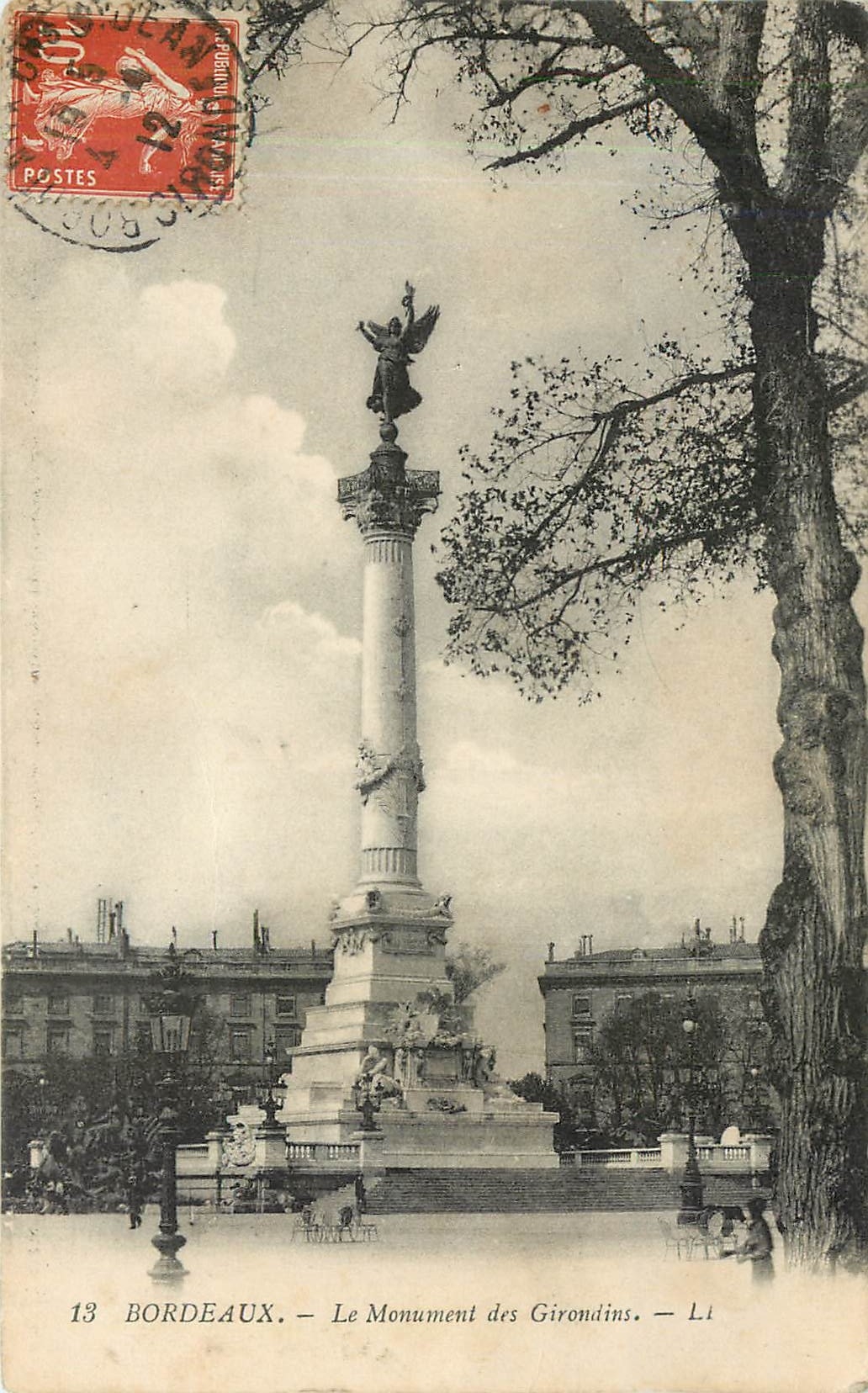 CPA Bordeaux - Le Monument des Girondins