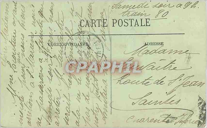 CPA Bordeaux - Le Monument des Girondins — Verso