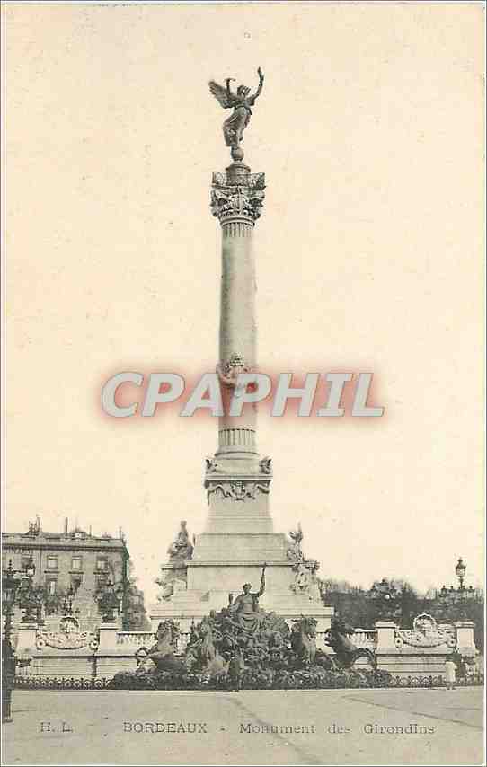 CPA Bordeaux - Monument des Girondins