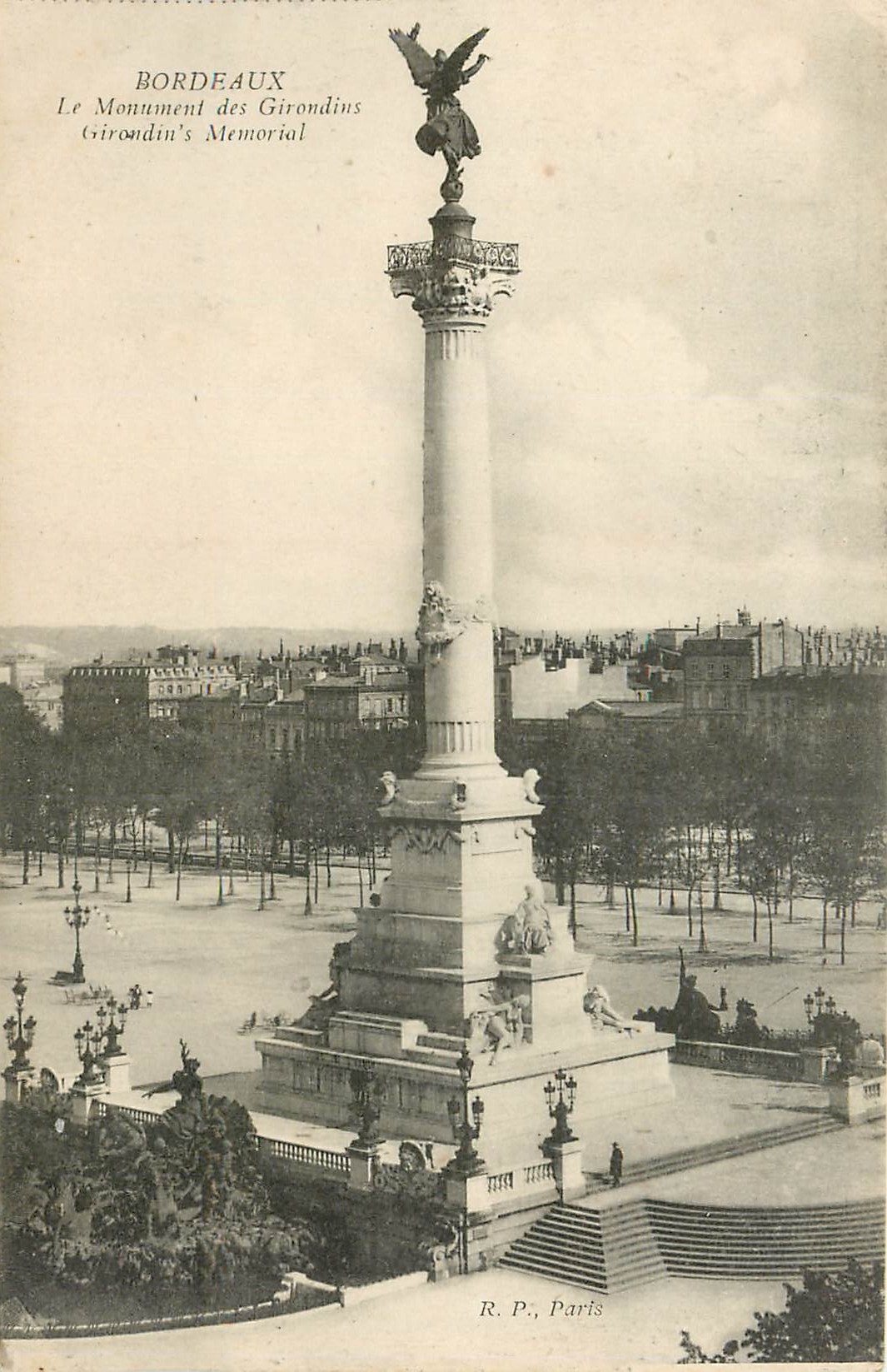 CPA Bordeaux - Le Monument des Girondins