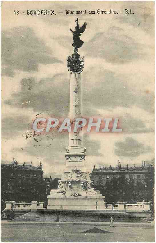 CPA Bordeaux - Monument des Girondins