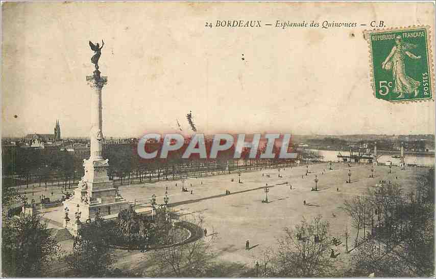 CPA Bordeaux - Esplanade des Quinconces