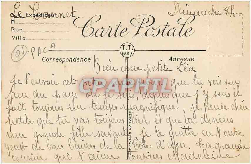 CPA Cannes - La Jetee Edouard VII et le Casino — Rückseite