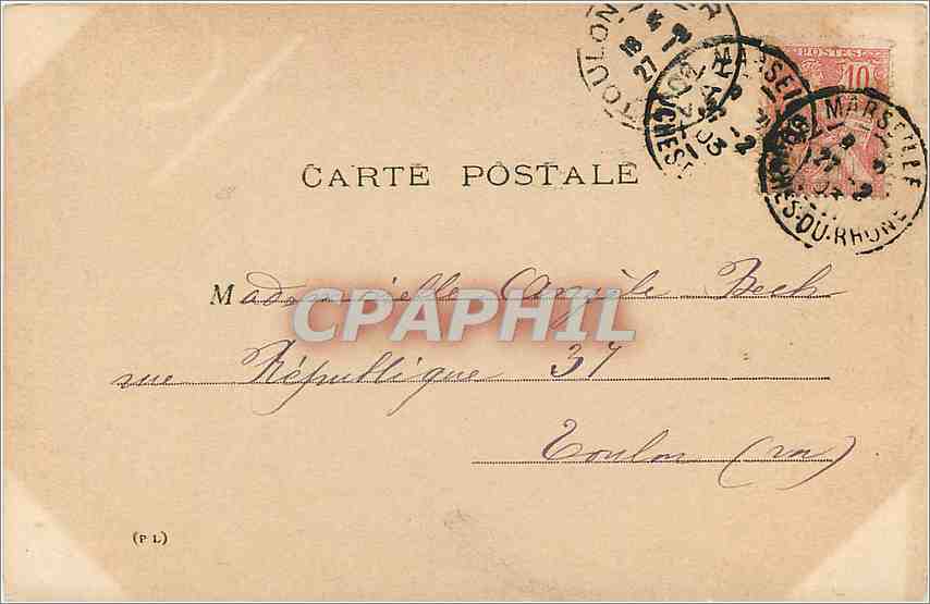CPA  Enfant — Verso