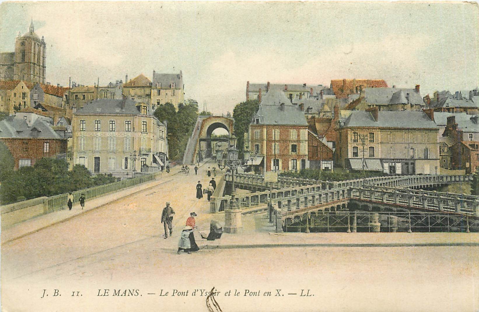 CPA Le Mans - Le Pont d'Ysoir et le Pont en X