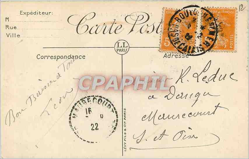 CPA Le Touquet-Paris-Plage - Casino de la Foret — Rückseite