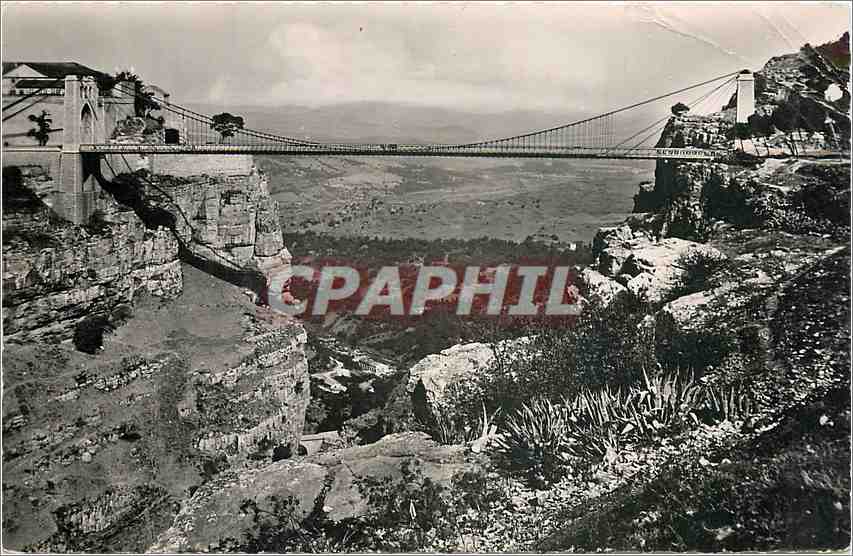 CPM Constantine - Pont Sidi M'Cid - Vue sur la Vallee du Rhumel