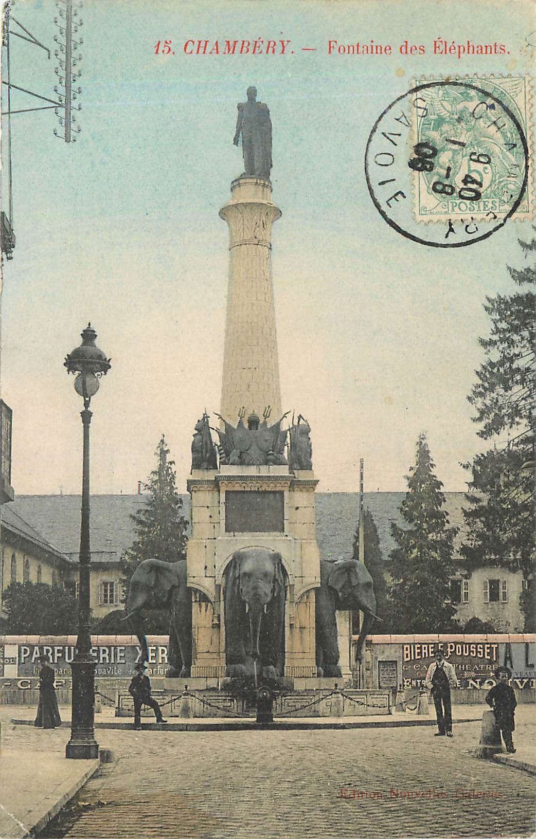CPA Chambery - Fontaine des Elephants
