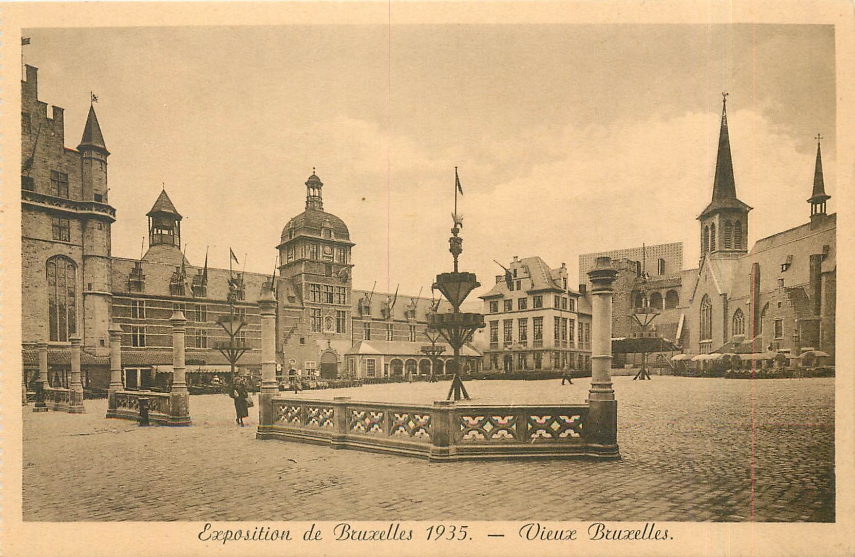 Vieux Bruxelles — Exposition de Bruxelles 1935 — Éditeur Gerbaud, n°109