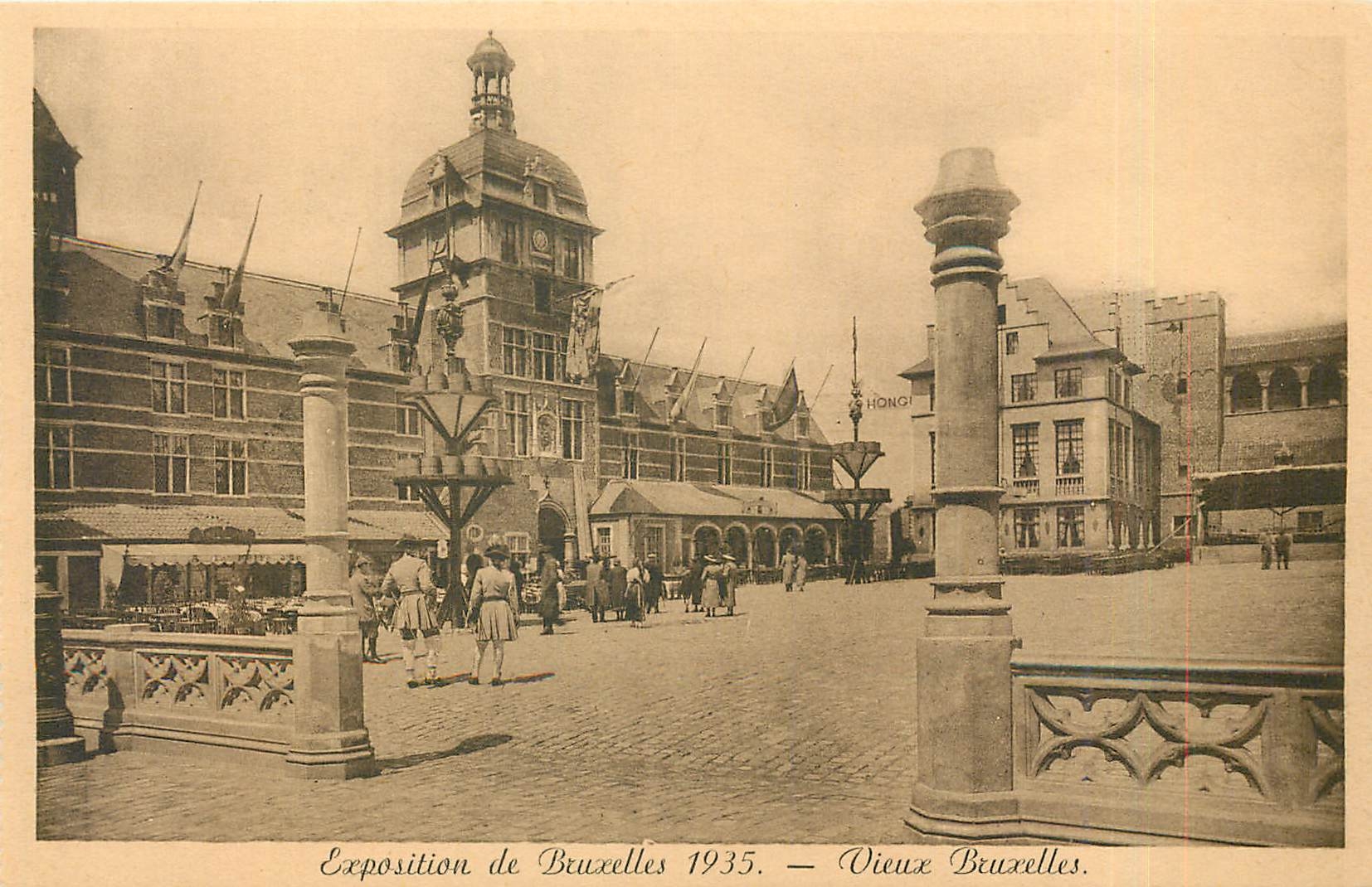 Exposition de Bruxelles 1935 — Vieux Bruxelles — Éditeur Gerbaud (Le Cariffon)
