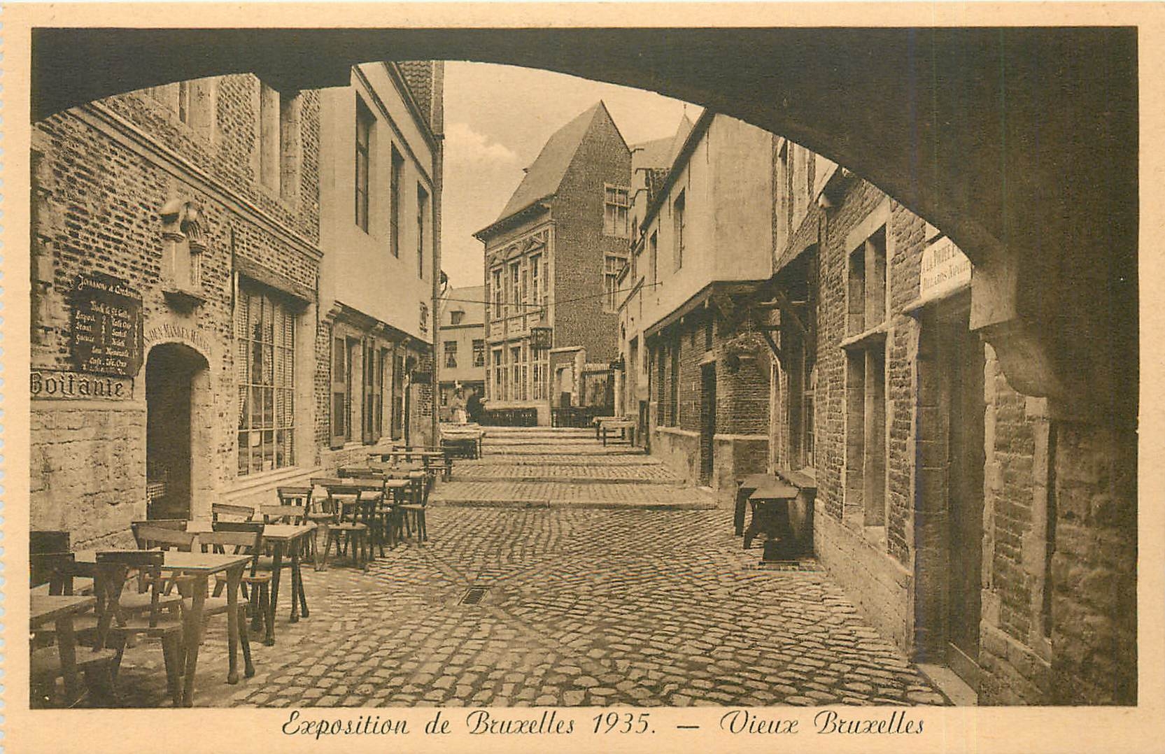 Vieux Bruxelles — Exposition de Bruxelles 1935 — Montagne des Aveugles