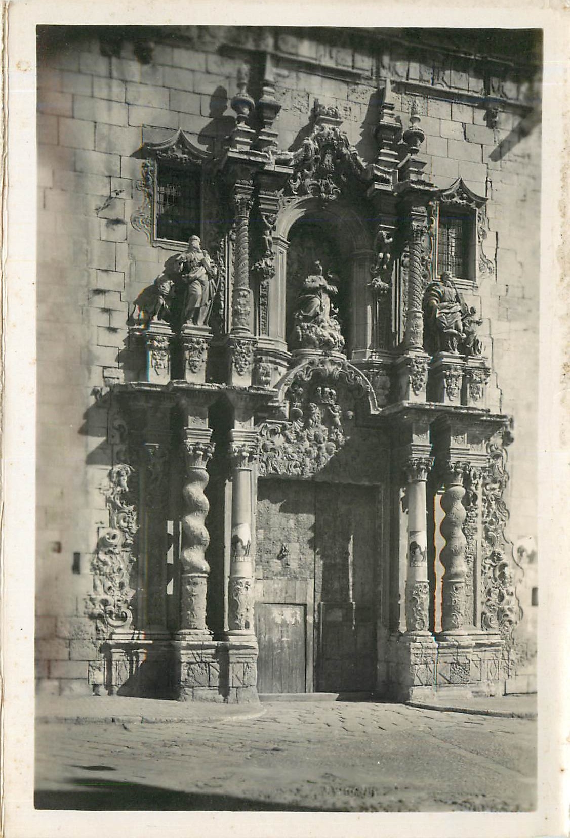 CPA Alicante: Iglesia de Santa Maria. Fachada