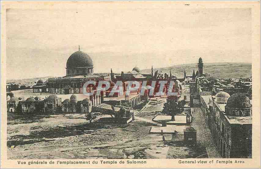 CPA Vue generale de l'emplacement du Temple de Salomon