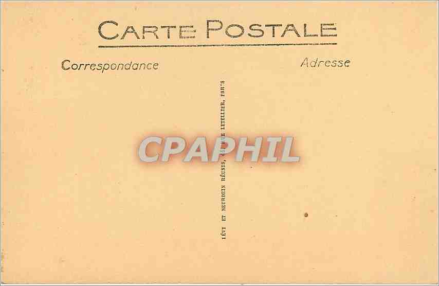 CPA Compiegne - Le Chateau - Le Parc et le Banc de Napoleon — Rückseite
