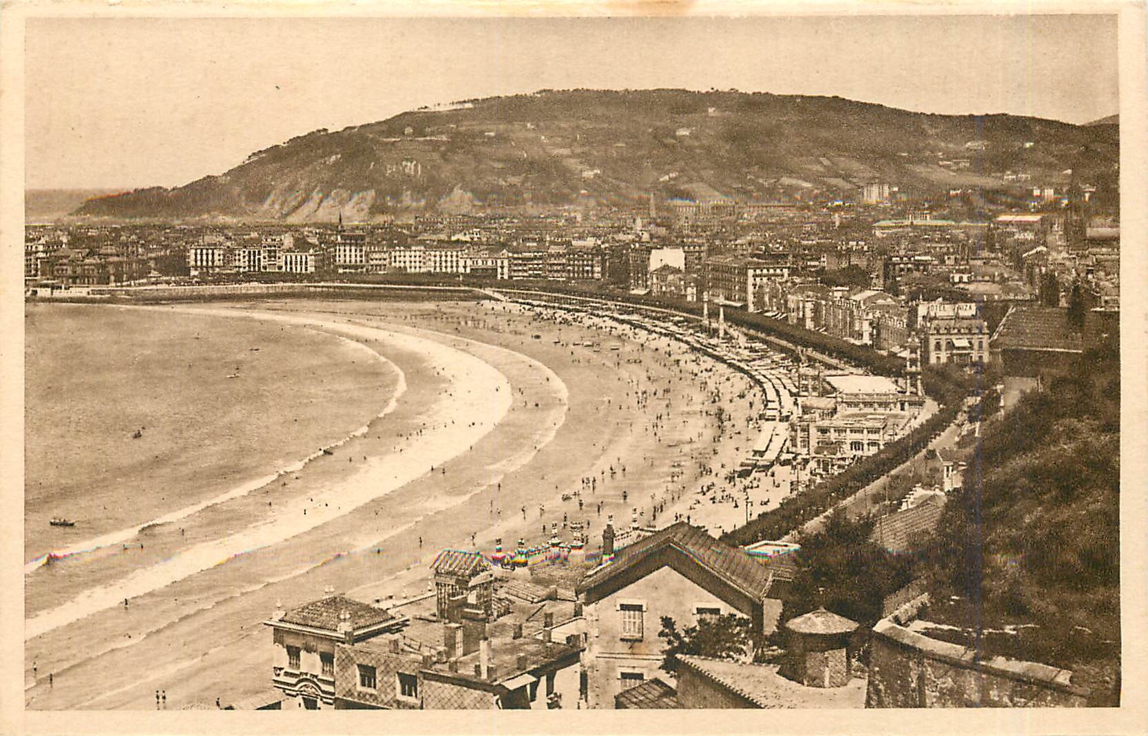CPA San Sebastian Vista desde Ysaburu
