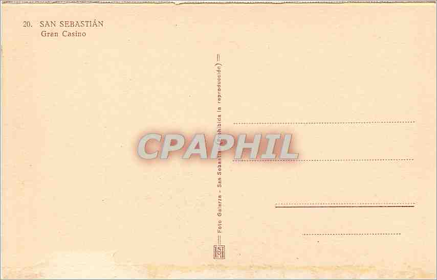 CPA San Sebastian Gran Casino — Back