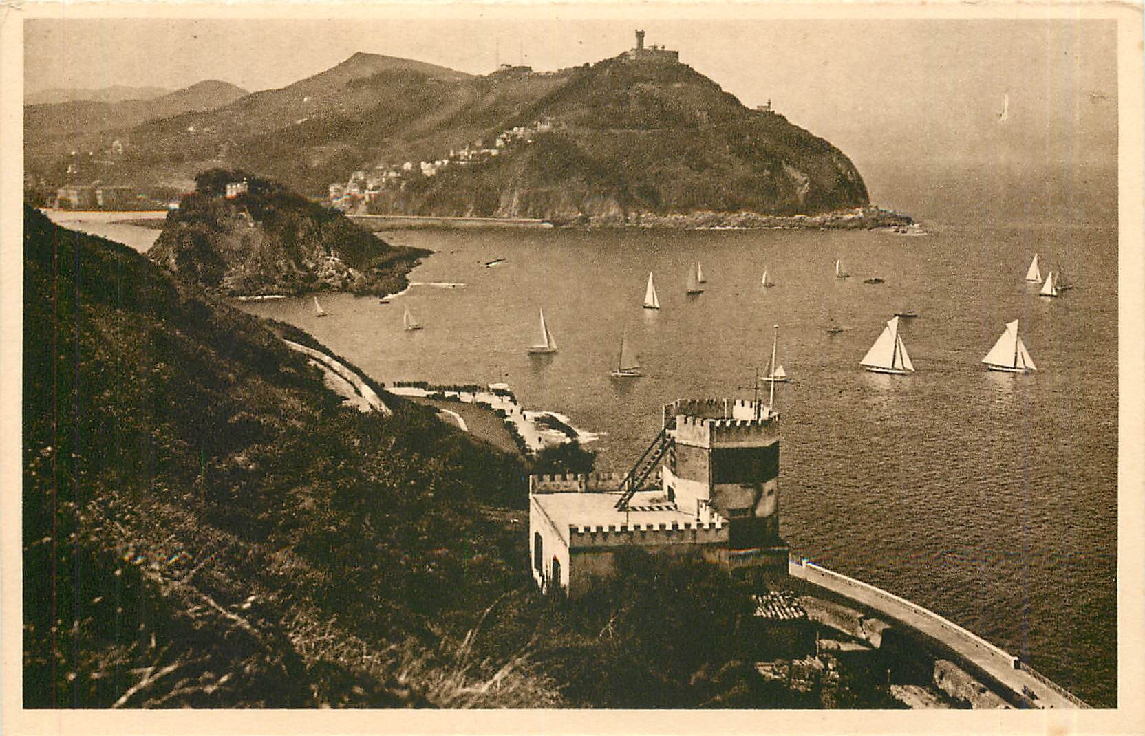 CPA San Sebastian Vista desde el monte Urgull