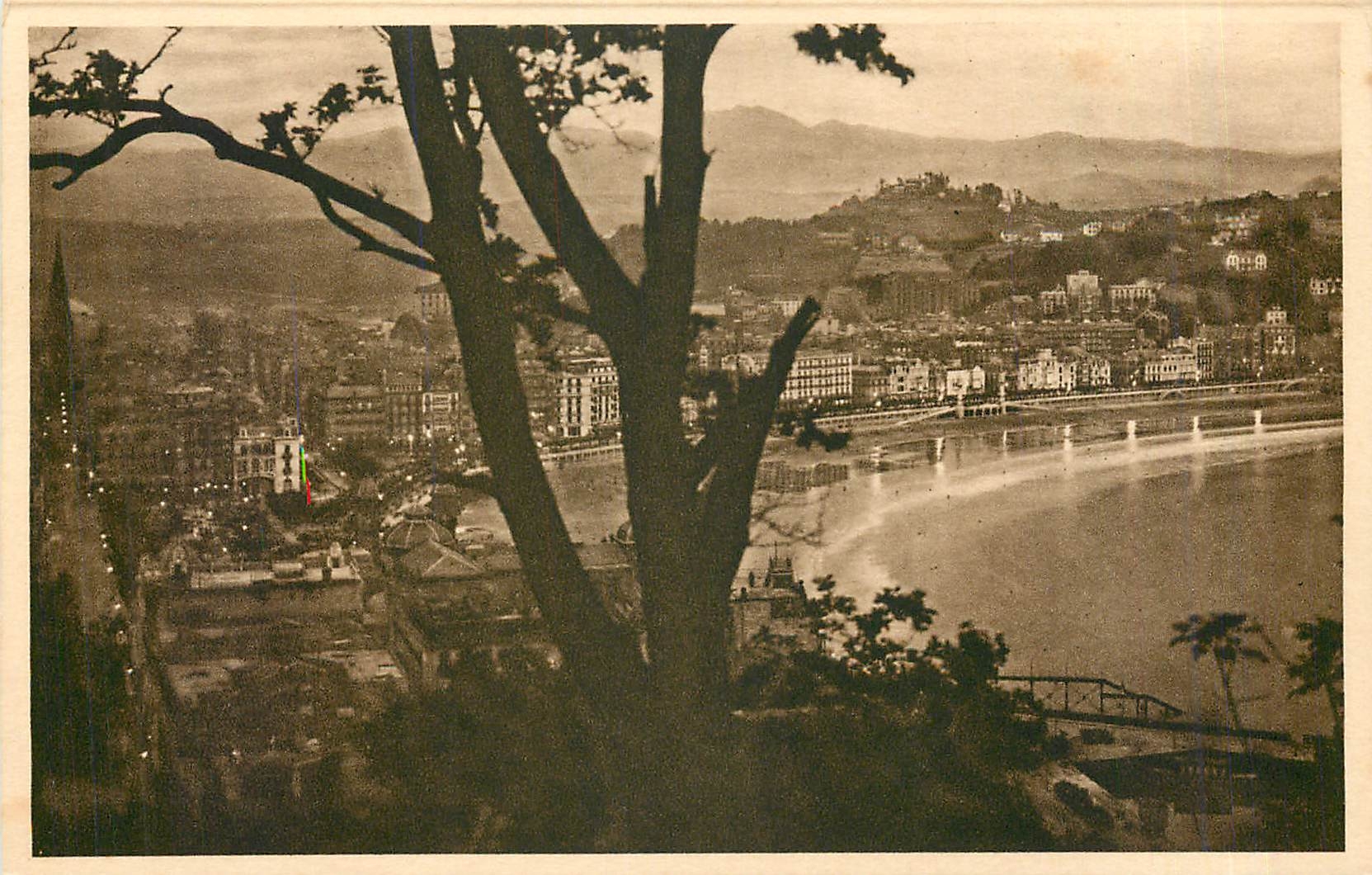 CPA San Sebastian Vista desde el monte Urgull