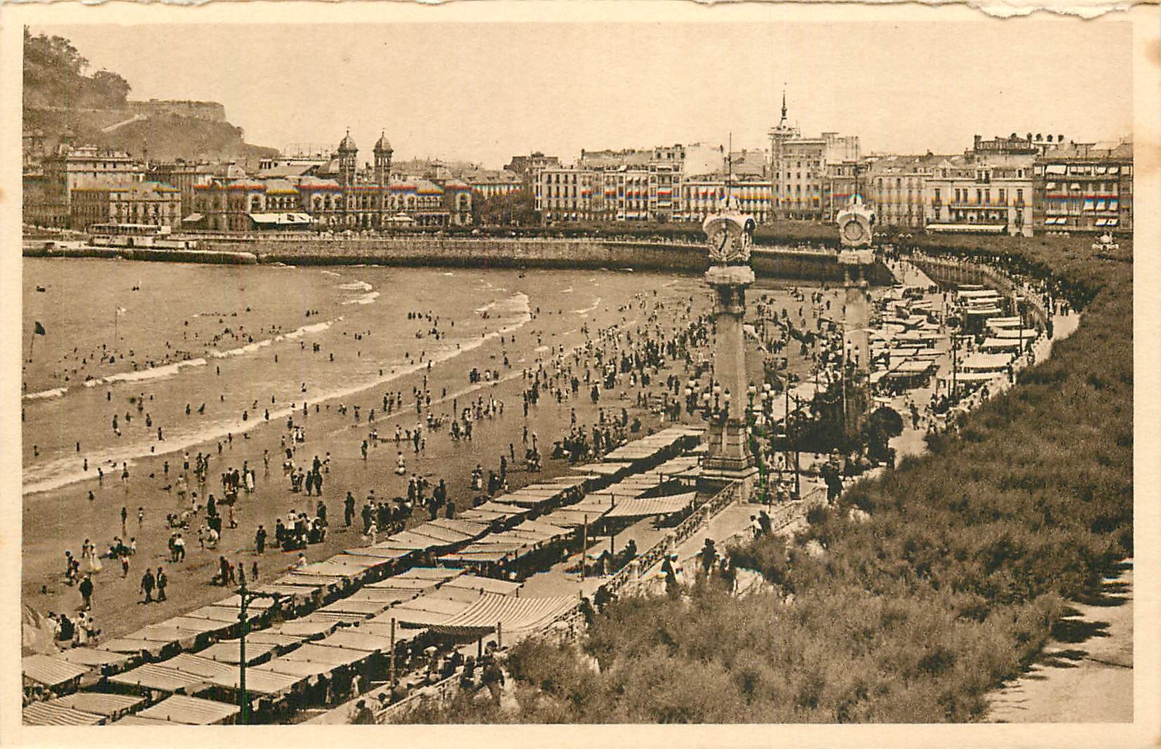 CPA San Sebastian Paseo y playa de la Concha