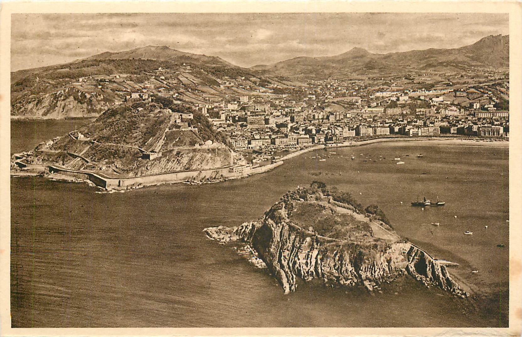 CPA San Sebastian Vista desde el Monte Igueldo