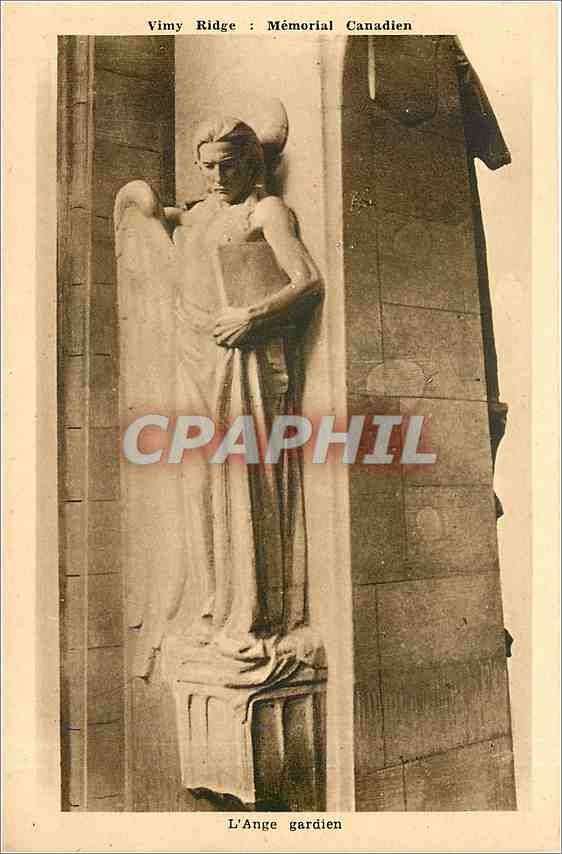 CPA Vimy Ridge Canada : Memorial Canadien L'Ange gardien