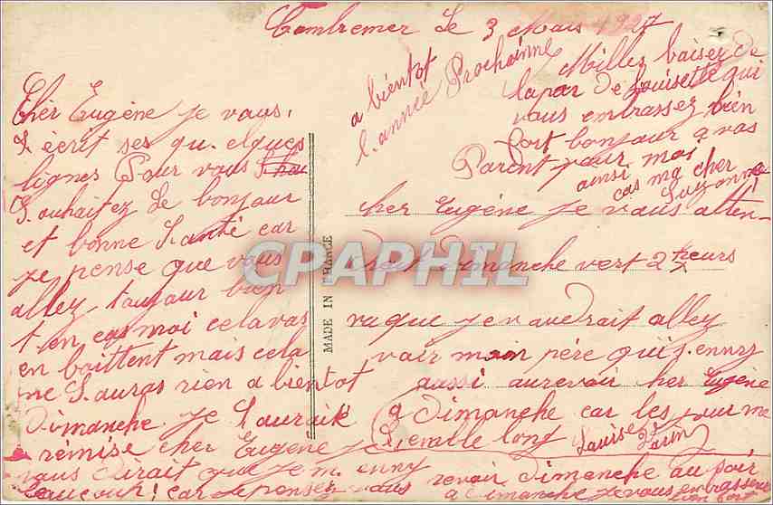 CPA Aujourd'hui vous m'offrez la rose de vois l'avenir tout en rose Femme — Rückseite