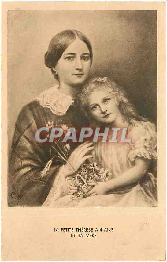CPA La Petite Therese a 4 ans et sa mere