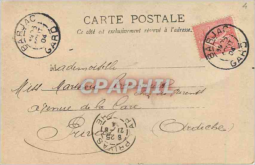 CPA Enfant — Verso