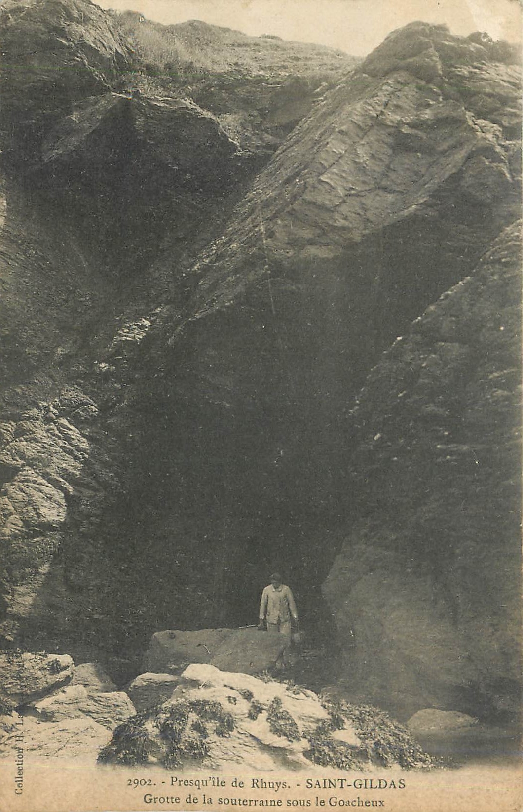 Grotte souterraine sous le Goacheux — Saint-Gildas — Collection H. L.