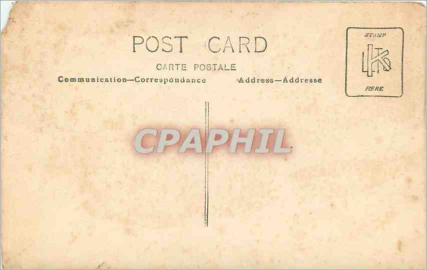 CARTE PHOTO Femme — Rückseite