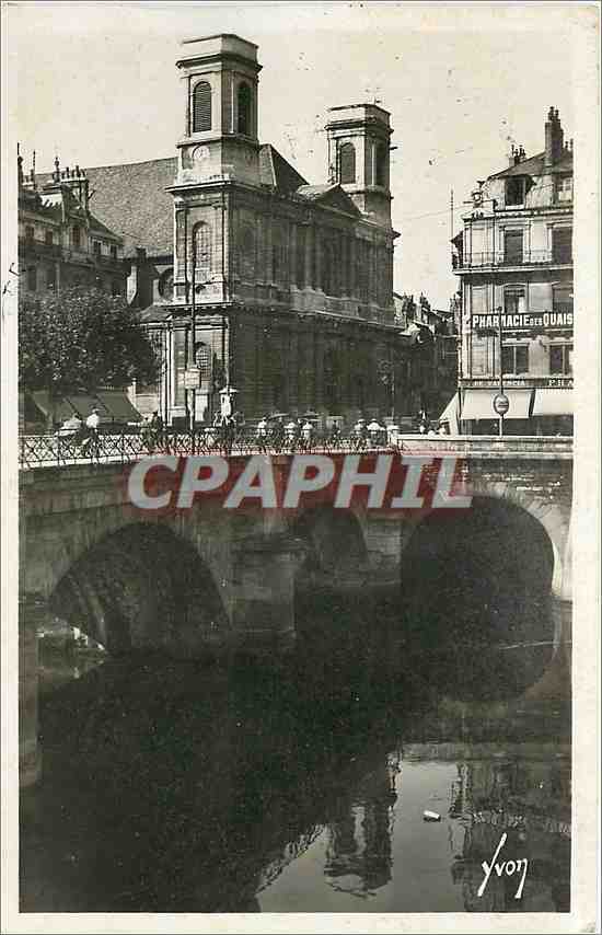 Besançon (Doubs) — Le pont de Battant et l'Église Sainte-Madeleine — Les Éditions d'Art 'Yvon', Paris