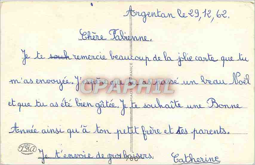 CPA Bonne Annee Fleurs — Verso