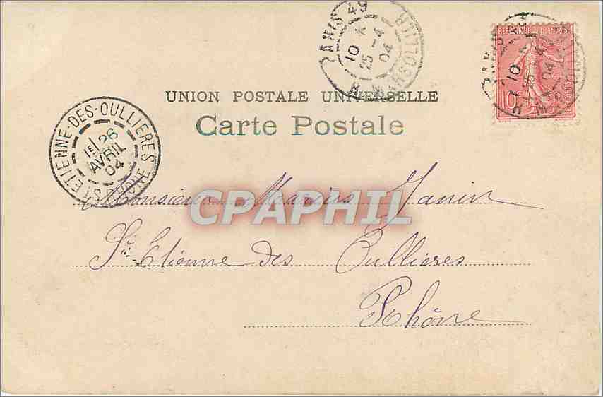 CPA Secret des Fleurs Femme — Verso