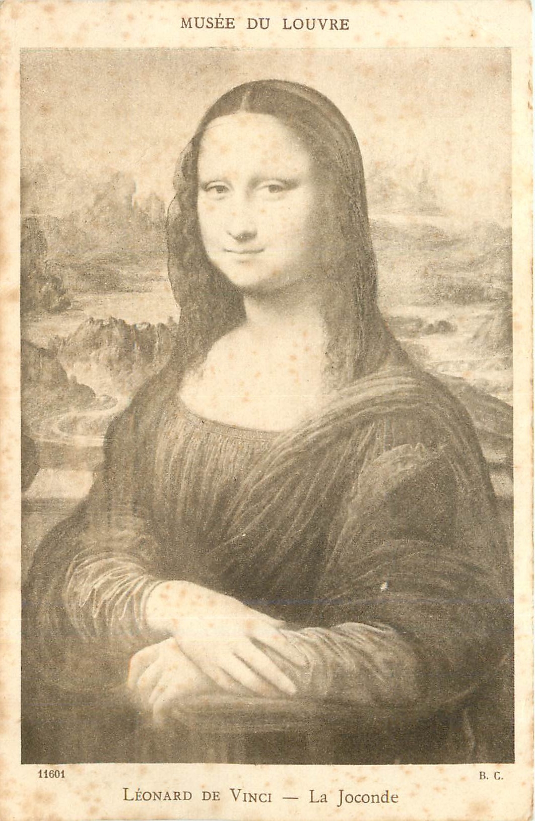CPA Musee du Louvre Leonard Da Vinci - La Joconde