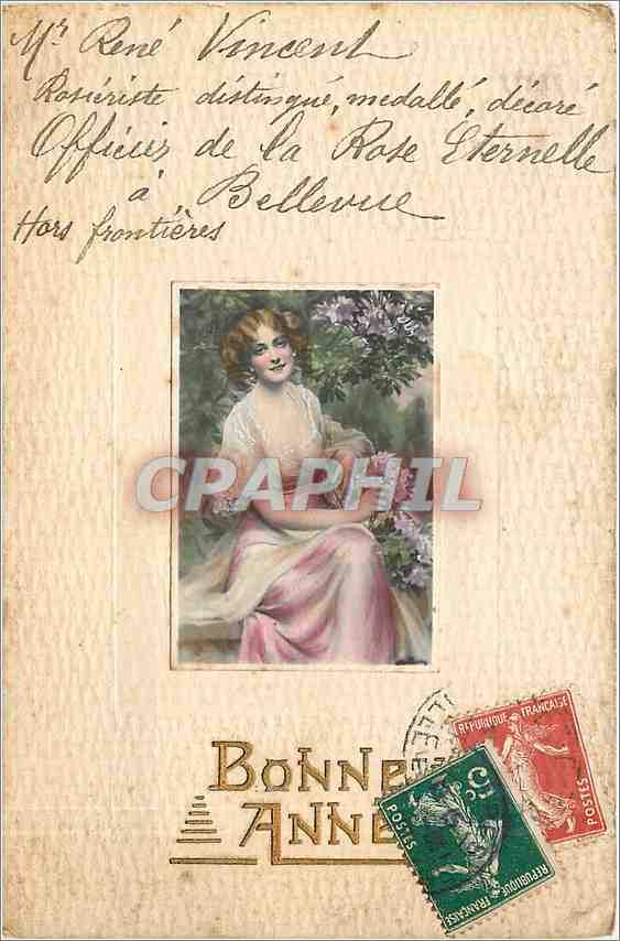 CPA Bonne Annee Femmes