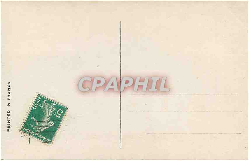 CPA 1er Avril Poisson Oiseau Fleurs — Rückseite
