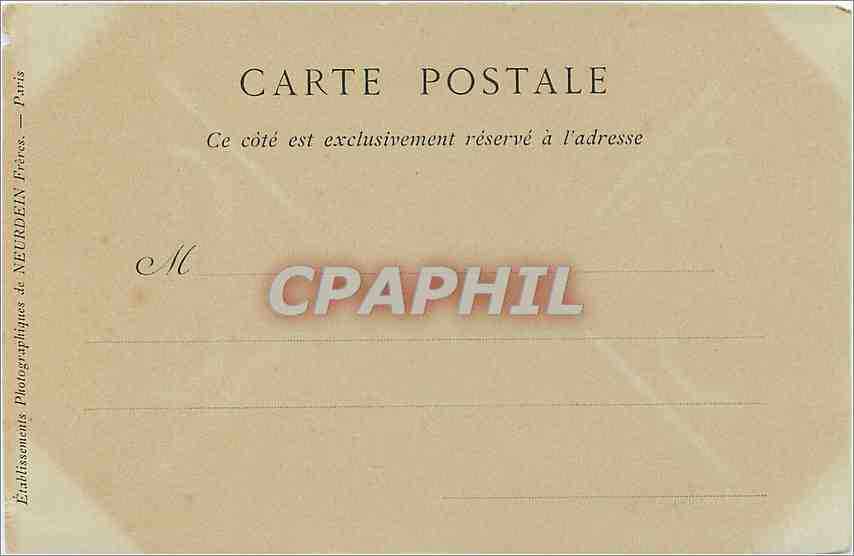CPA Marie-Antoinette d'Autriche — Rückseite