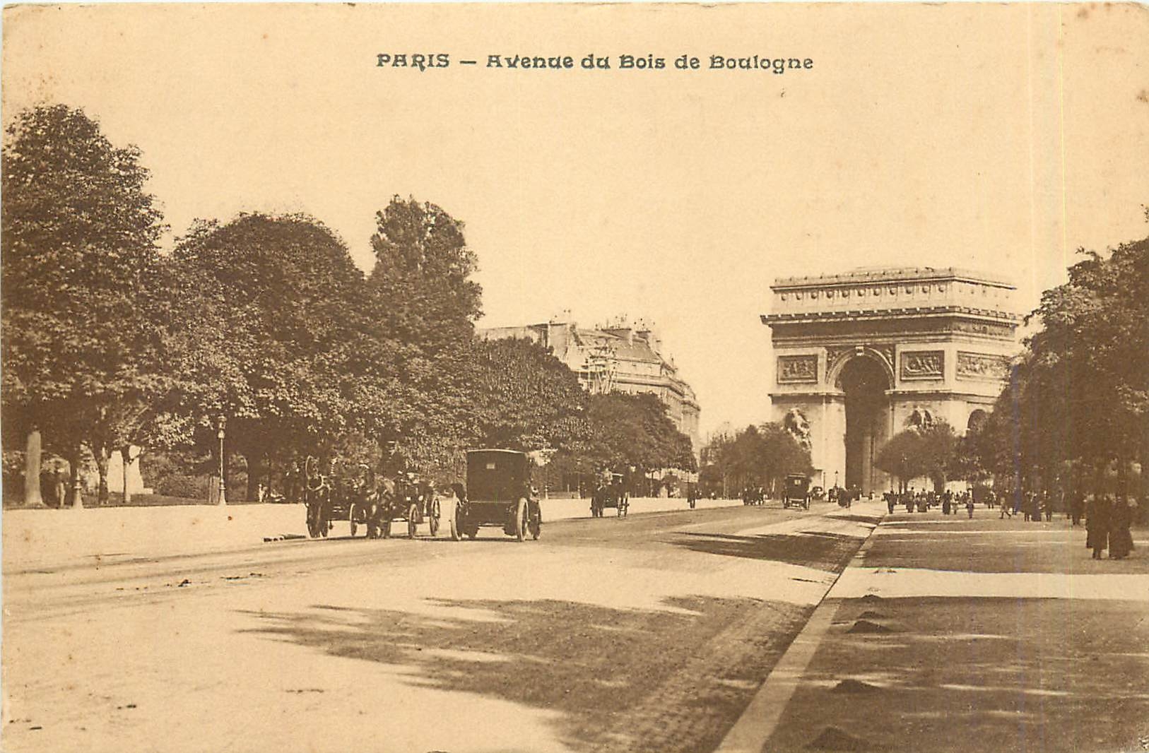 CPA Paris - Avenue du Bois de Boulogne