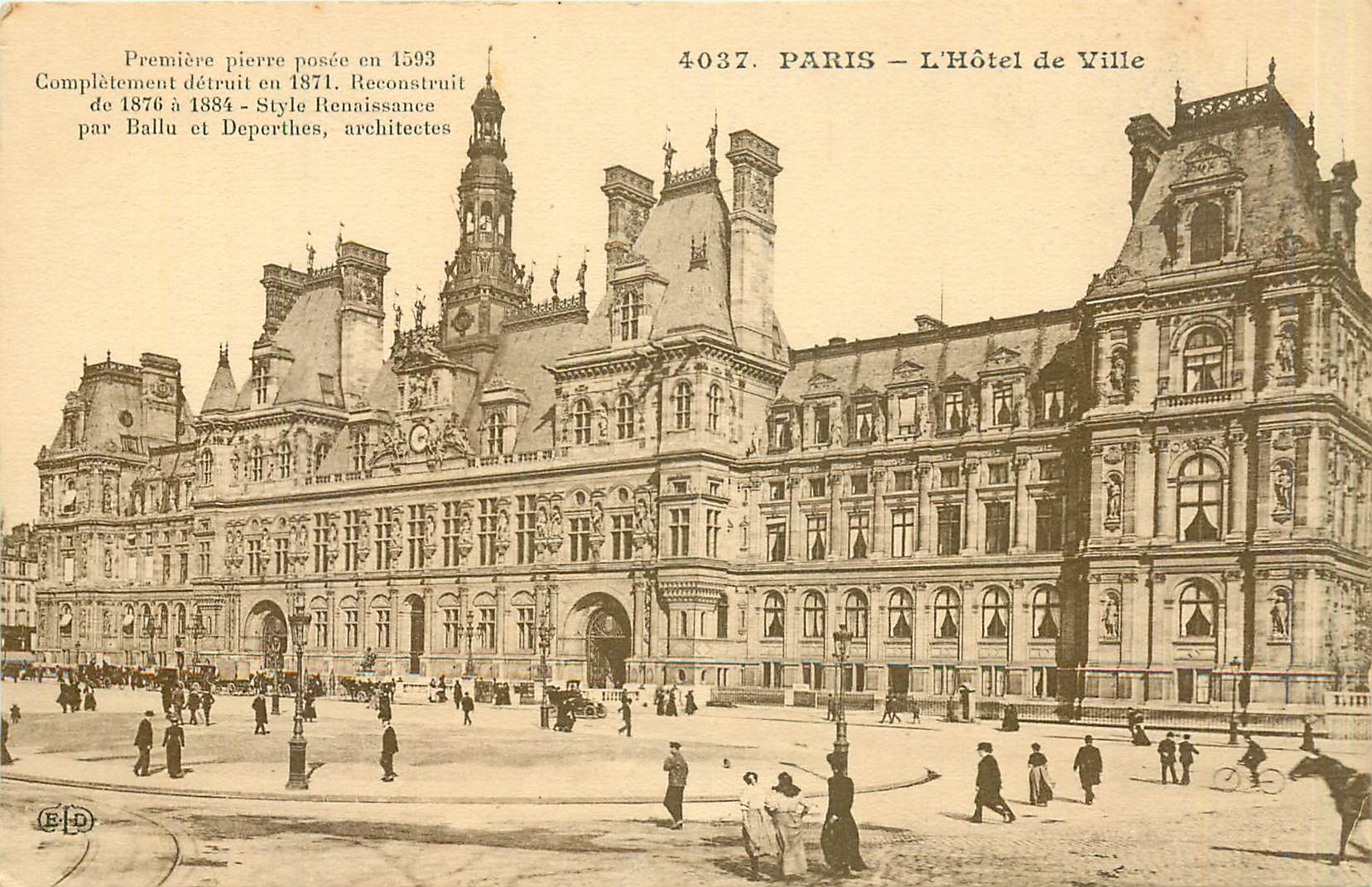 CPA Paris - L'Hotel de Ville