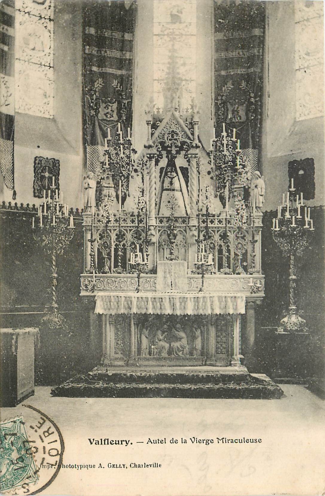 CPA Valfleury - Autel de la Vierge Miraculeuse