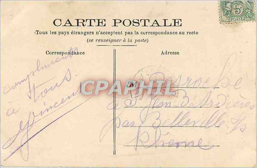 CPA Valfleury - Autel de la Vierge Miraculeuse — Rückseite