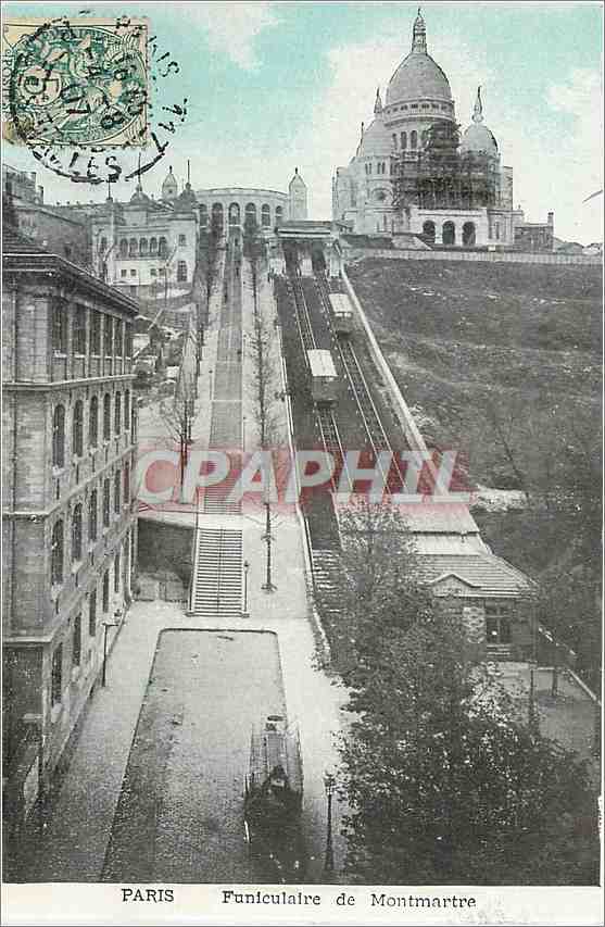 CPA Paris Funiculaire de Montmartre